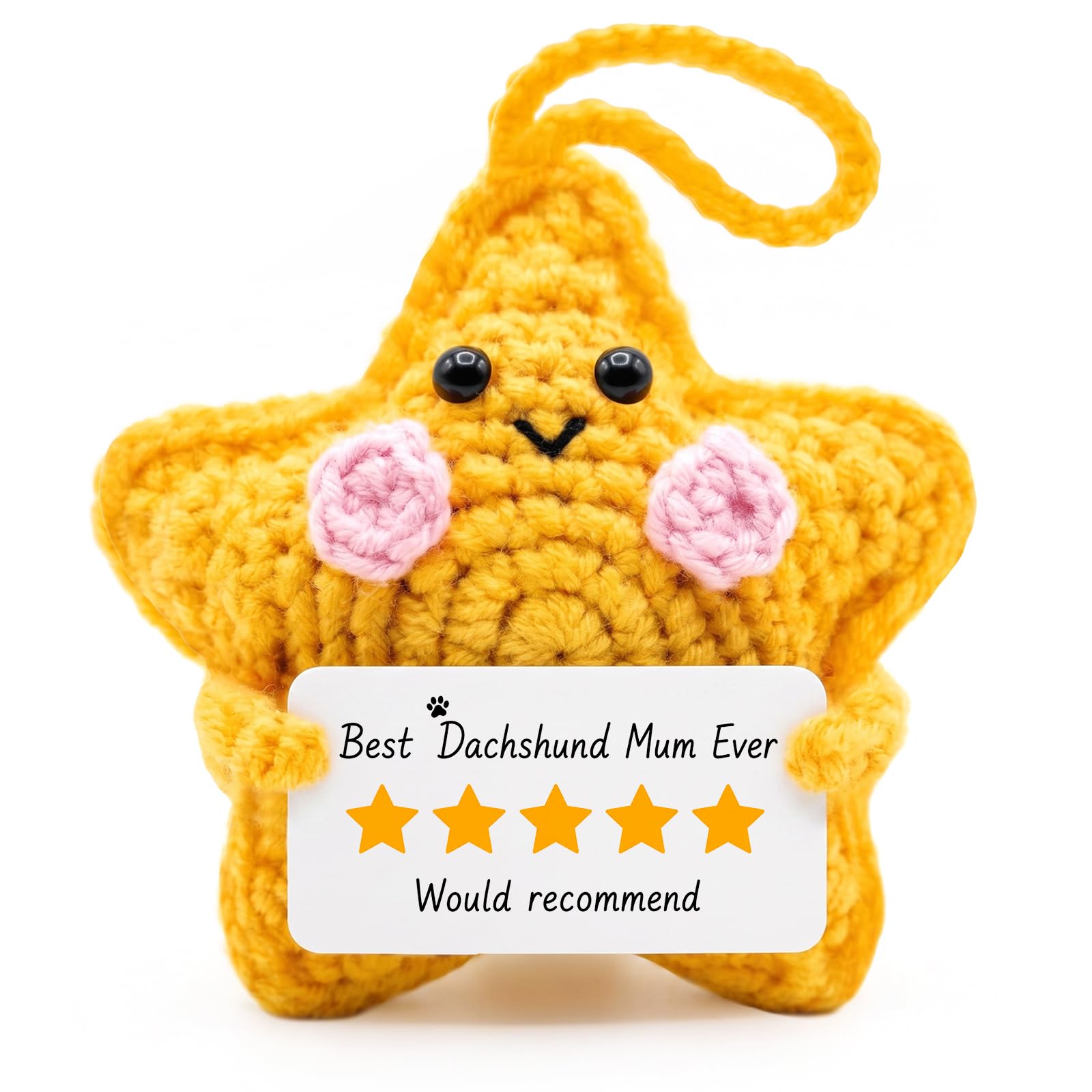 Dachshund Gifts for Women, Handmade Crochet Star, Sausage Dog Gifts for