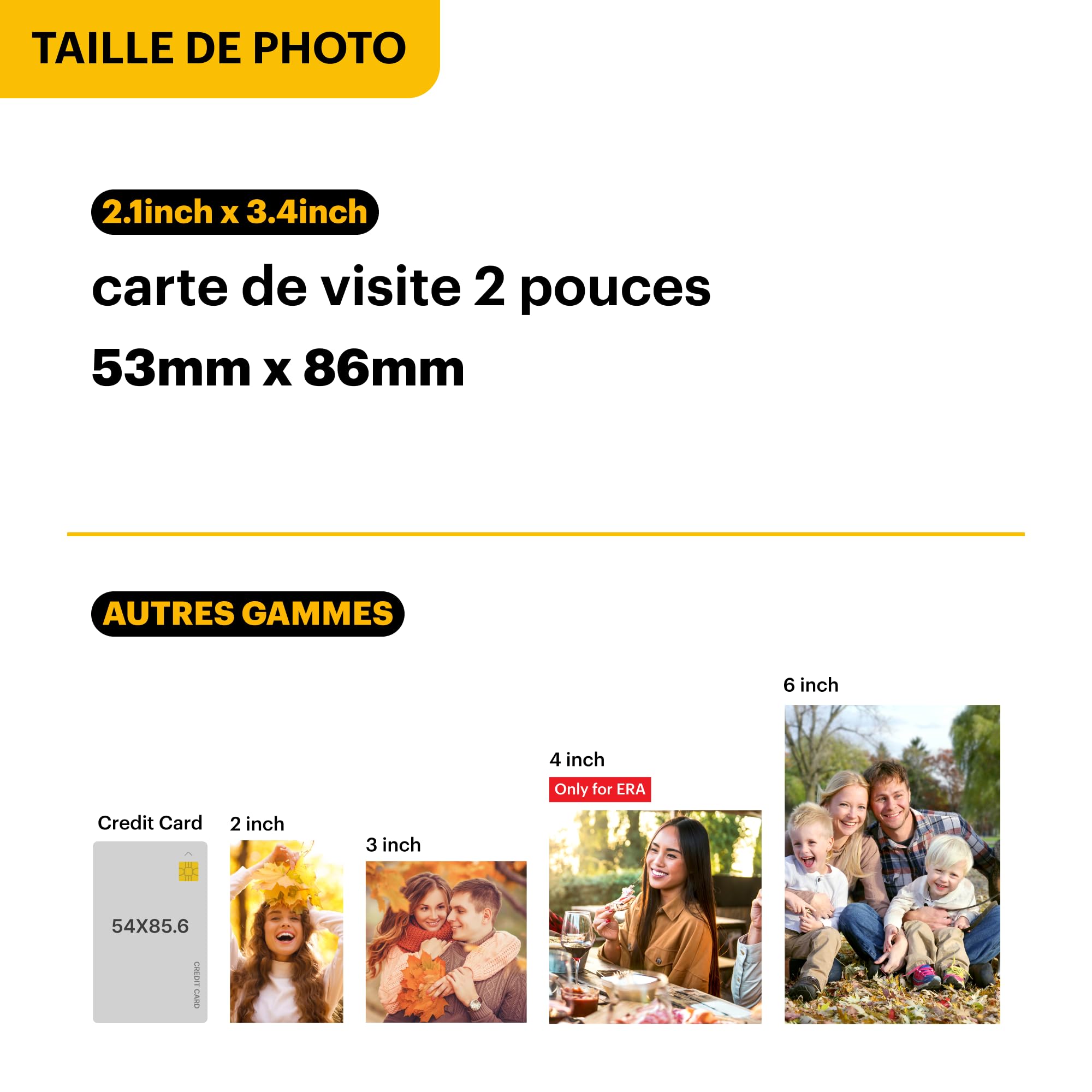 KODAK Mini Shot 2 Era 4PASS 2-in-1 Appareil Photo Instantané et Imprimante Photo Portable (5,3x8,6cm) (Appareil Photo + Paquet avec 38 Feuilles, Noir)