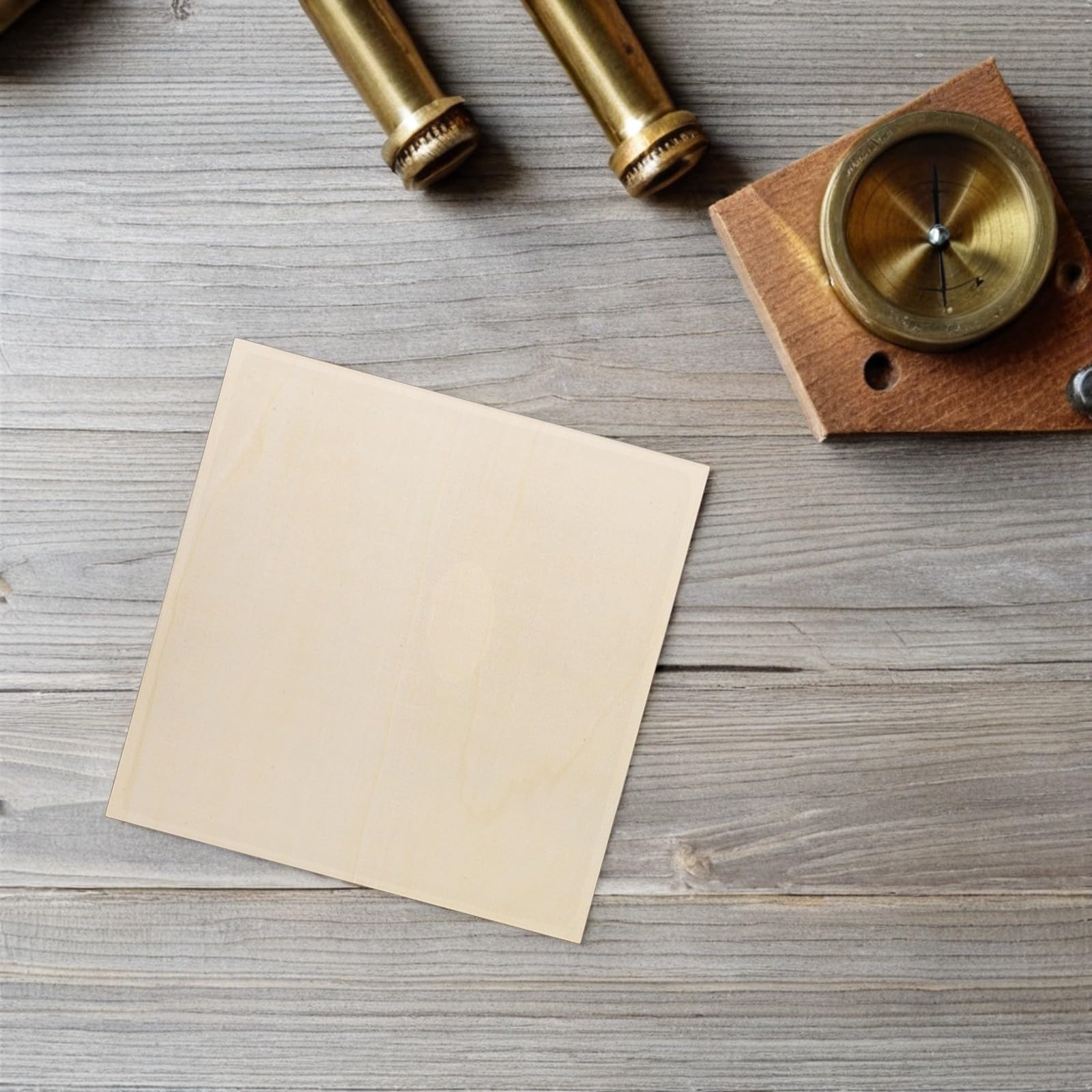 Zerodeko 10 Stück Quadratische Buche Sperrholzplatten zum Basteln mit Natürlicher Optik Formstabil und Zuverlässig für Heimwerker und Tischplatten