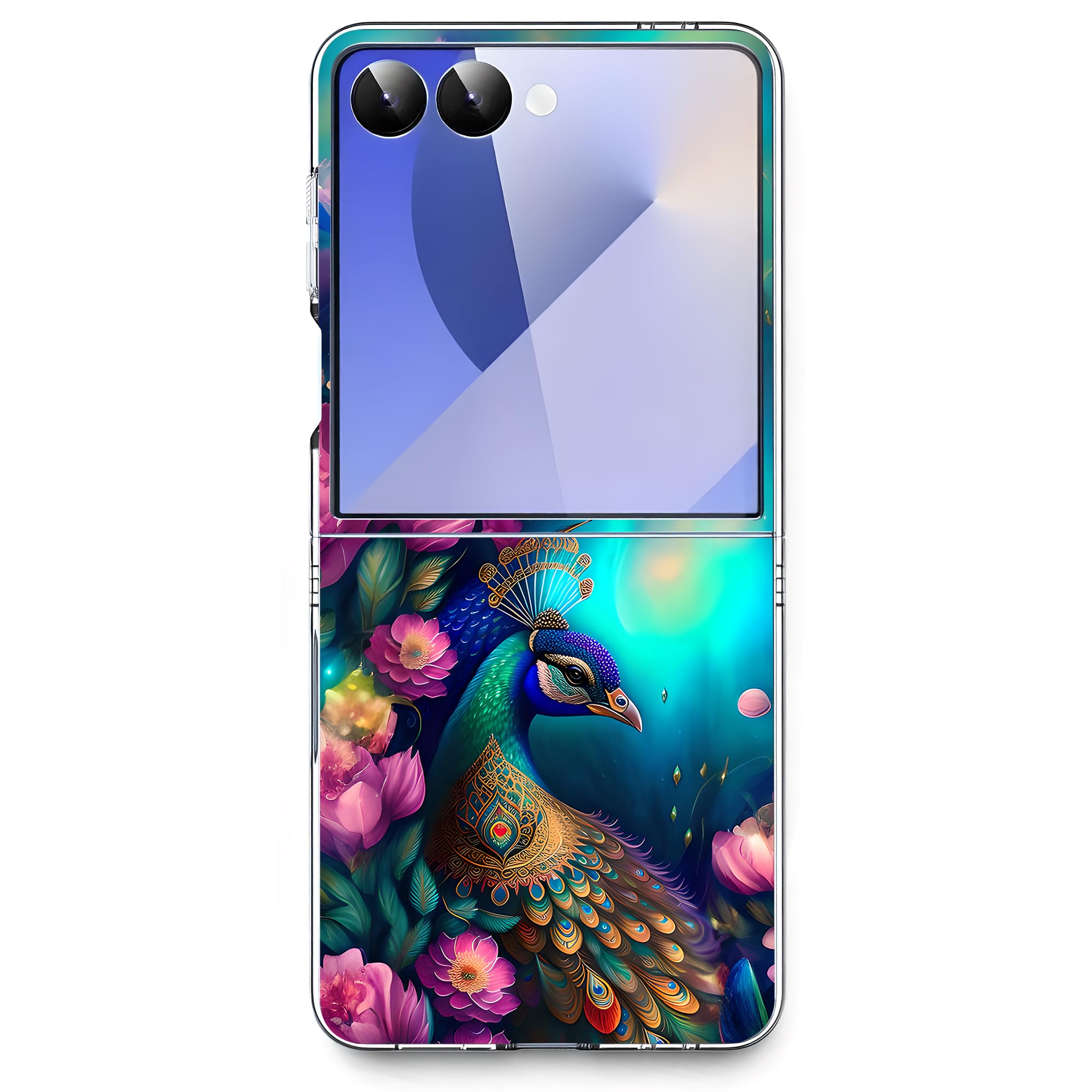 Coque Galaxy Z Flip 7 Bcov paon mandala antichoc rigide