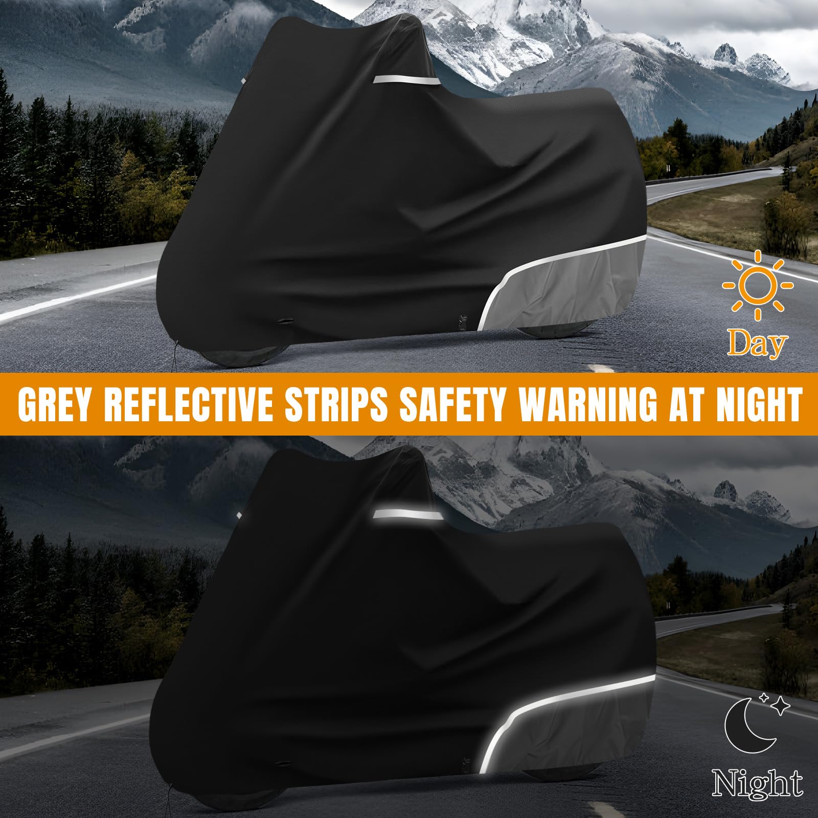 Motorradabdeckung Outdoor passend für Simson s51, 420D Oxford-Stoff | Wasserdicht Motorrad Abdeckplane Garage Wetterfest Outdoor Motorrad Abdeckung Plane