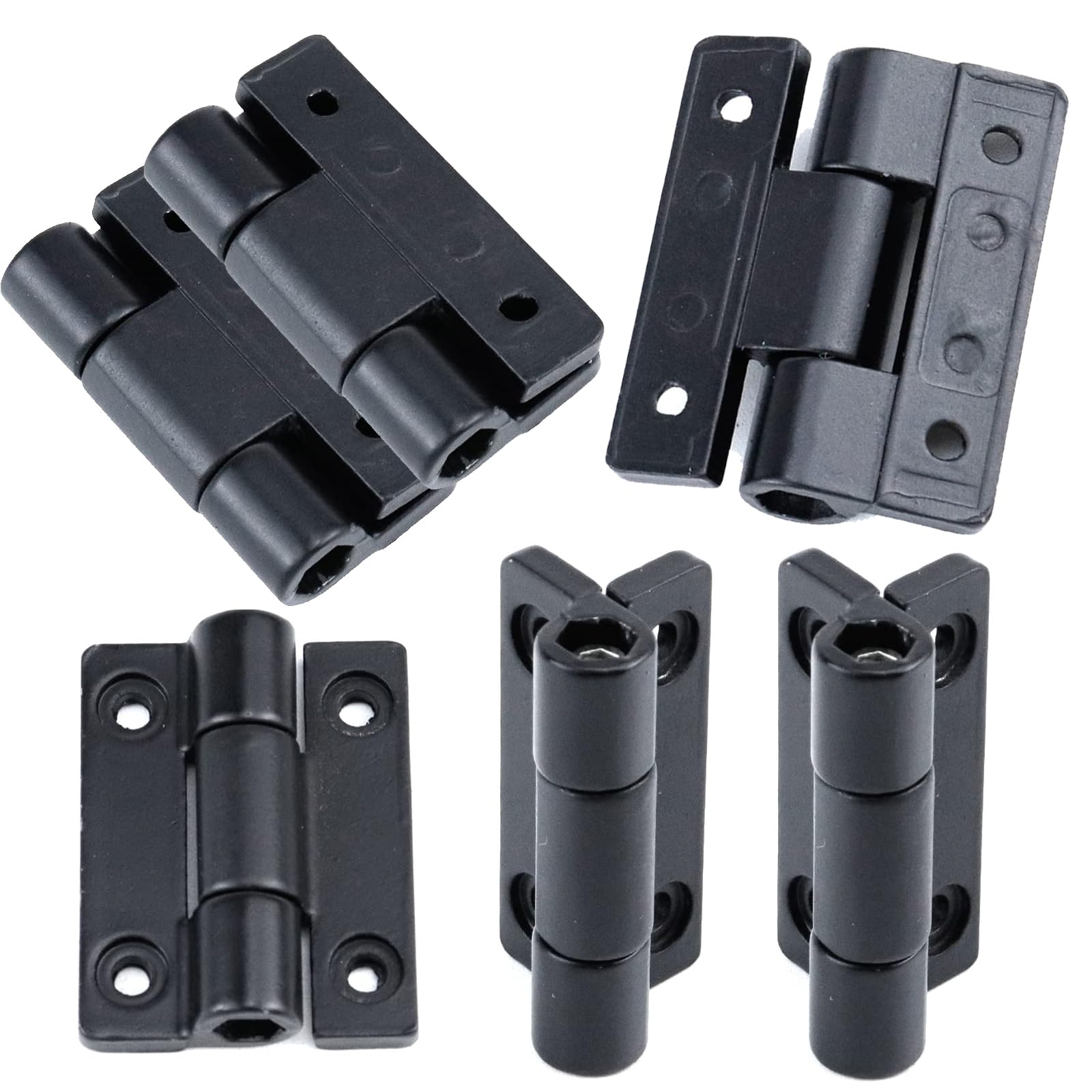 Silent Adjustable Door Hinges - Black -9 Silent Adjustable Door Hinges - Black -9