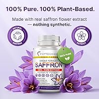 Vista 5 de Suplementos de azafrán – Cápsulas de extracto de azafrán 100% puro – Aumenta la energía y el estado de ánimo, apoya la salud de los ojos
