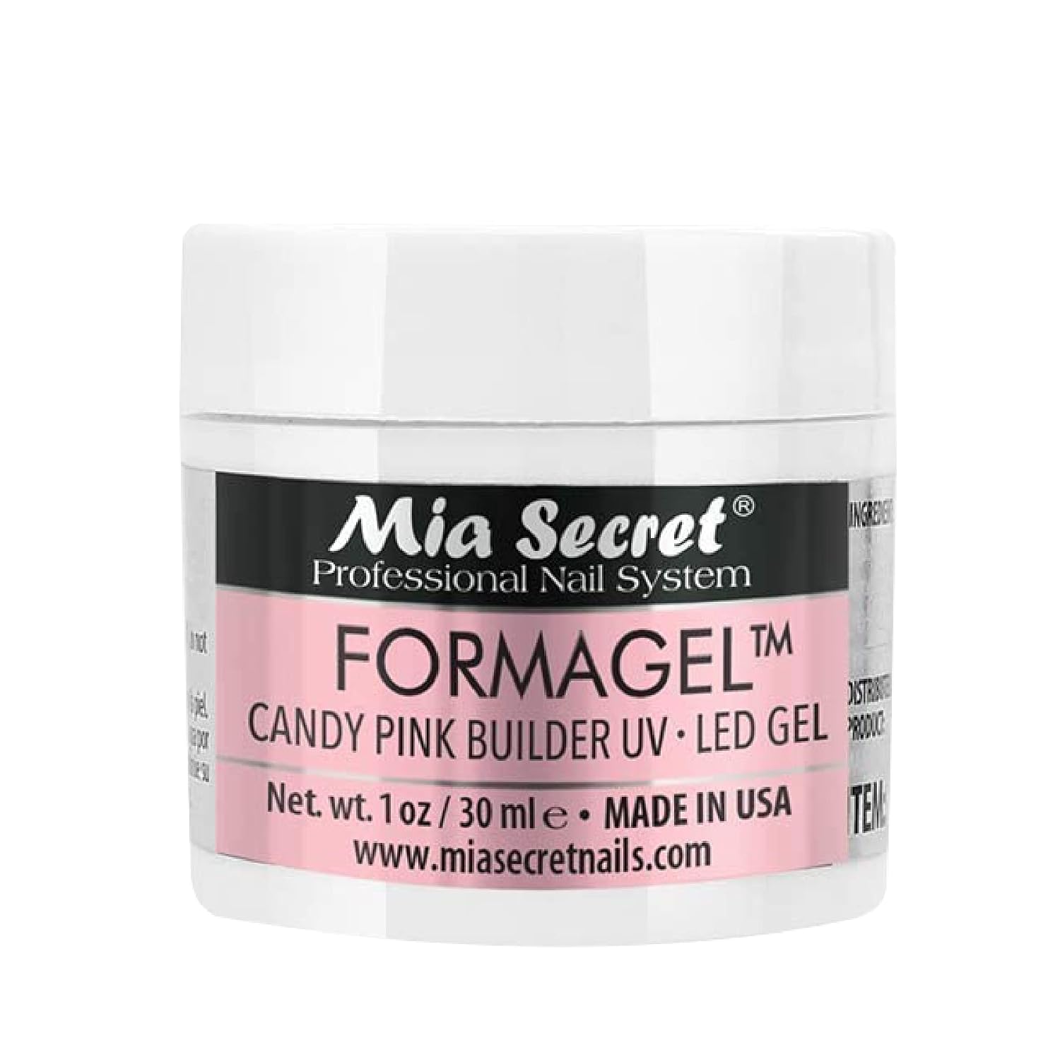Mia Secret Nudes 1oz Formagel Gel Nail Builder - UV Led Gel - Cover Blush - Cover Tan - Candy Pink Pick Yours (Candy Pink)