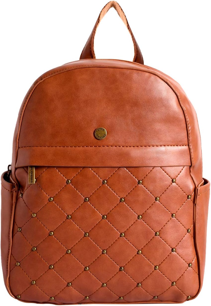 Lino Perros Tan Leatherette BackPack