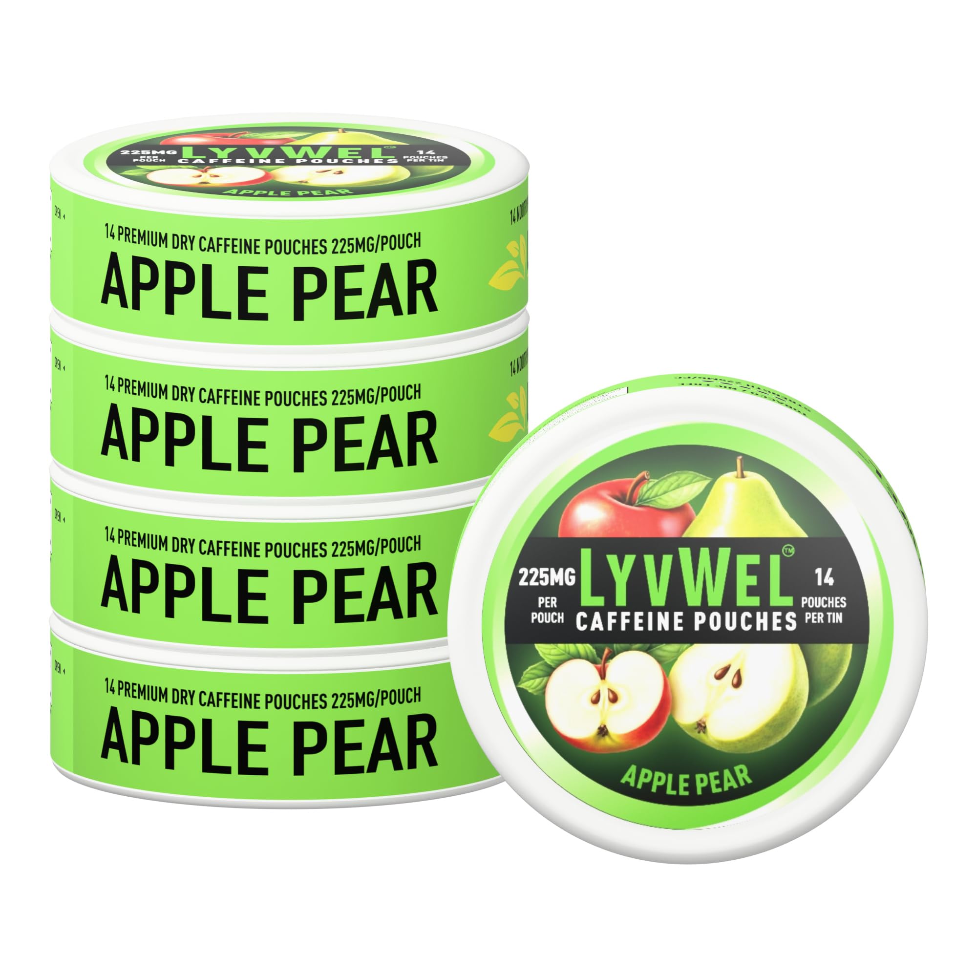 LyvWel 225mg Caffeine Pouches, 5-Pack, 70 Count — Amazon image 12