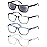 OLOMEE Large Reading Glasses Men +0.75 Oversized Square Wide Sunglasses Readers 4 Pack,Comfy Lightweight Cool Eyeglasses for Reading Flexible Spring Hinges for Big Head/Large Face