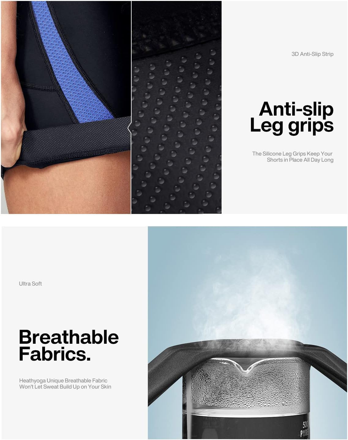 Heathyoga Womens 4D Padded Bike Shorts with Pockets Padding Cycling Shorts Women Bicycle Shorts Biker Biking Shorts - Image 4