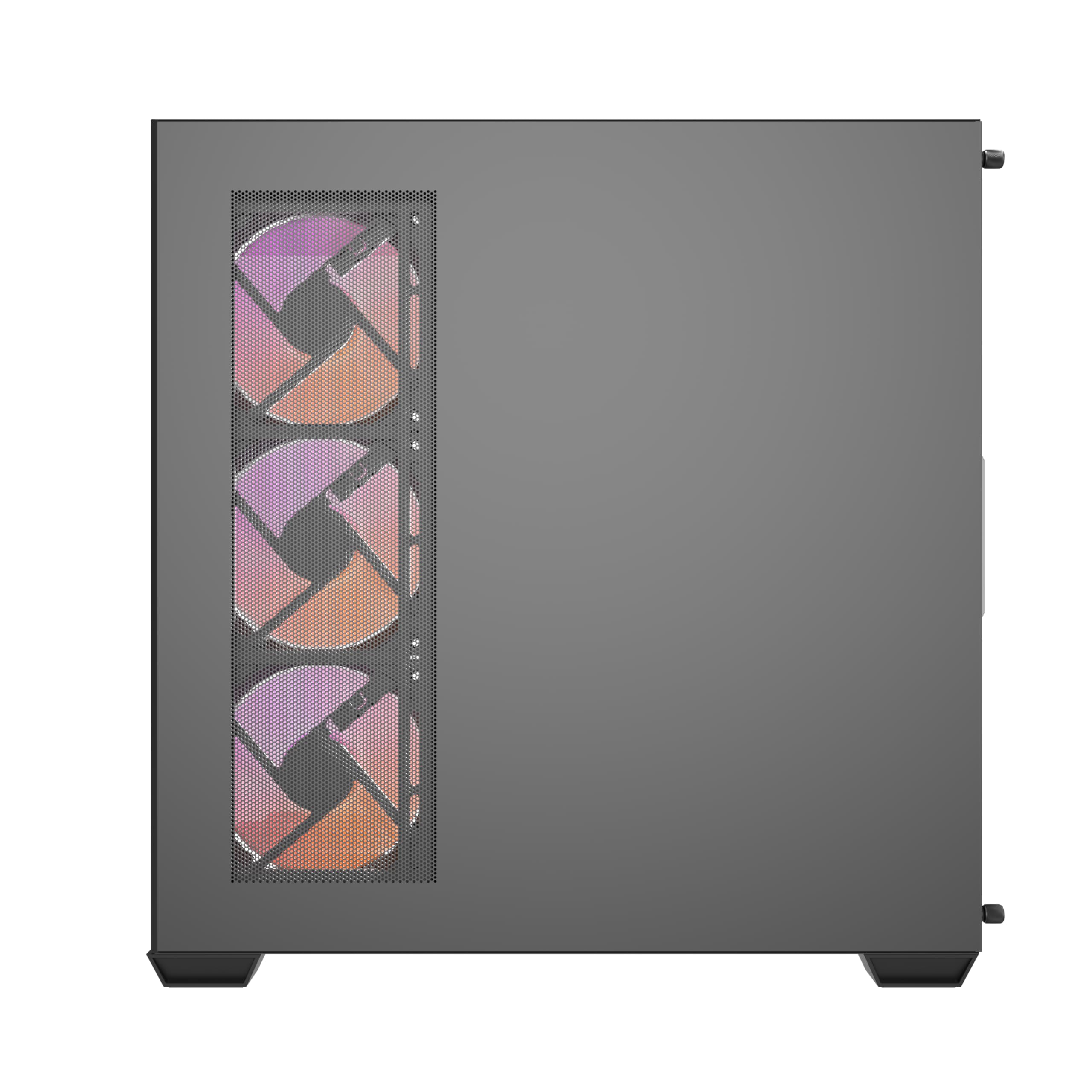 DarkFlash DS900 Caja de PC ATX, Vidrio Templado Lateral y Frontal, 4 Ventiladores Incluidos ARGB, Negro, USB-C,