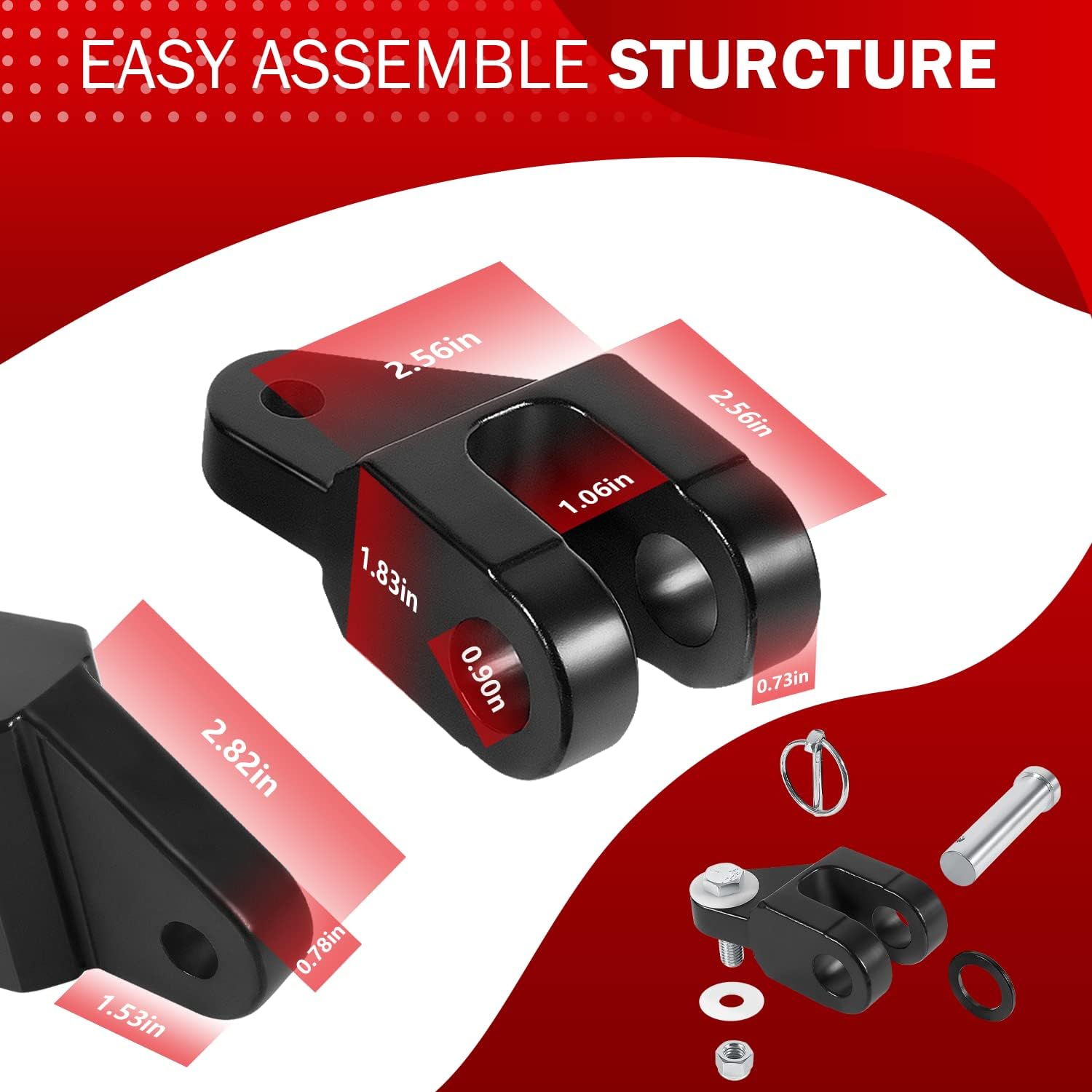 BX88296 BX88357 Tow Bar and Off Road Adapter Kit 7/8” Dia Fit for Blue Ox Avail BX7420, Ascent BX4370, Aventa II BX7335, Alpha BX7365, Aventa BX7445, Alladin BX4325, Allure BX7460P, Acclaim BX4330 - Image 6