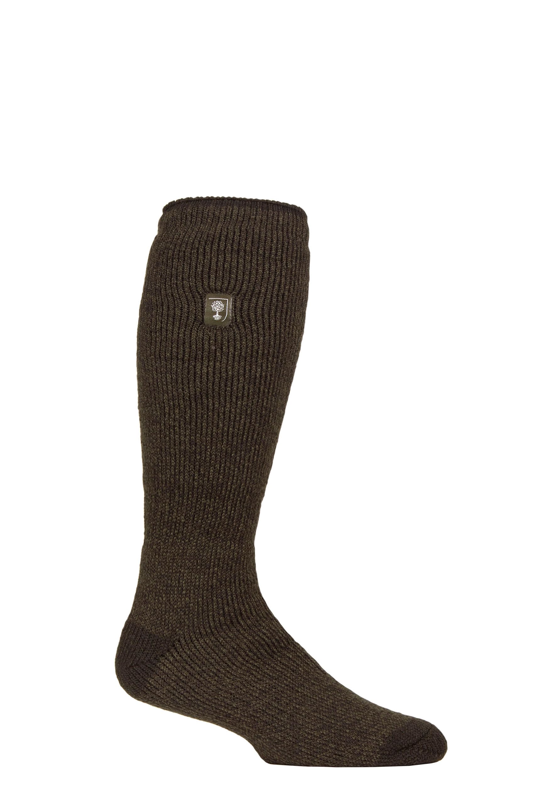 Mens RHS Original Wellington Boot Socks - Forest Green Twist