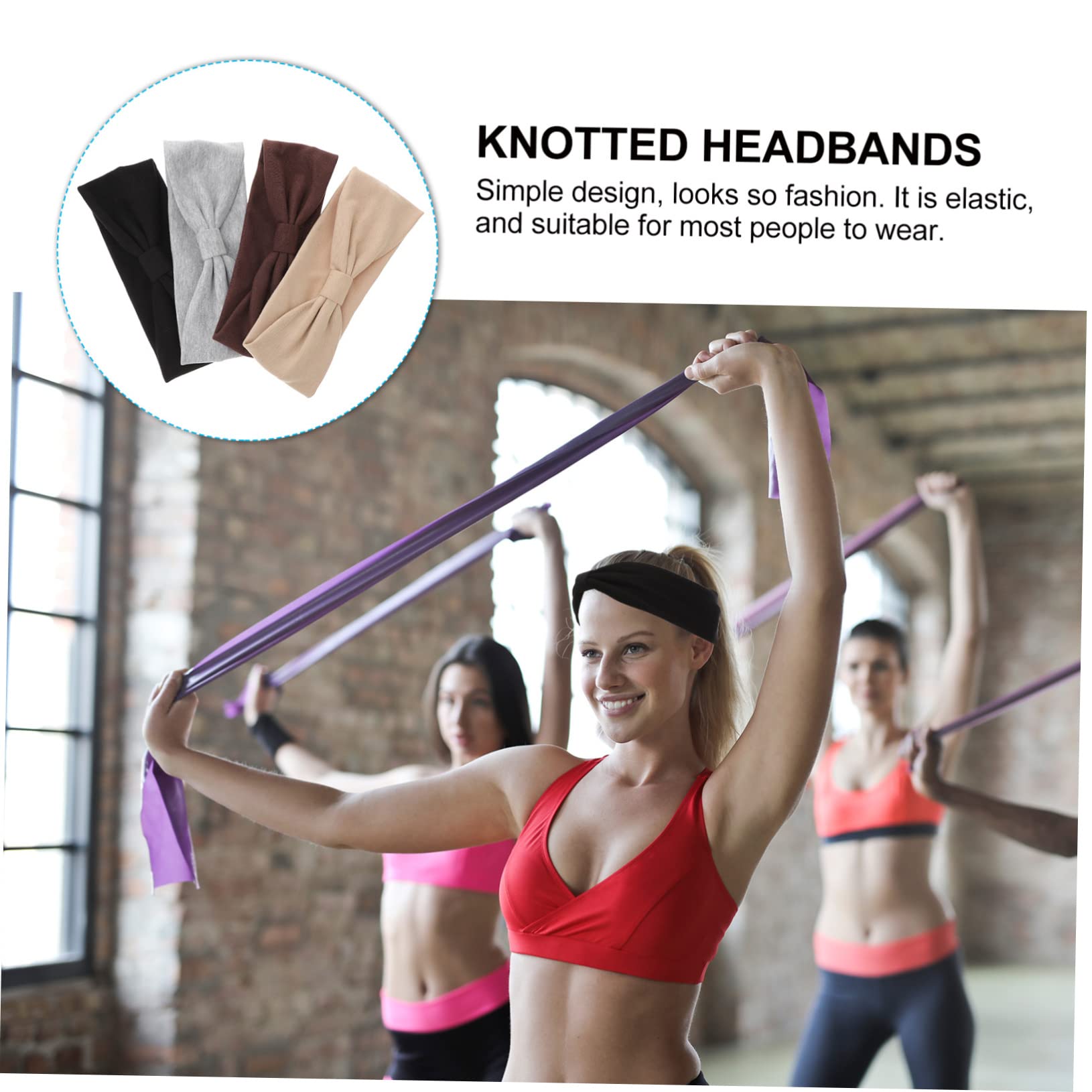 Beaupretty 12 Diademas Anudadas Anchas Para El Pelo Diadema Elástica Turbante Diademas Anudadas Diadema De Yoga Diadema Para Lavado De Cara Diademas Para Mujer Corbata De Algodón