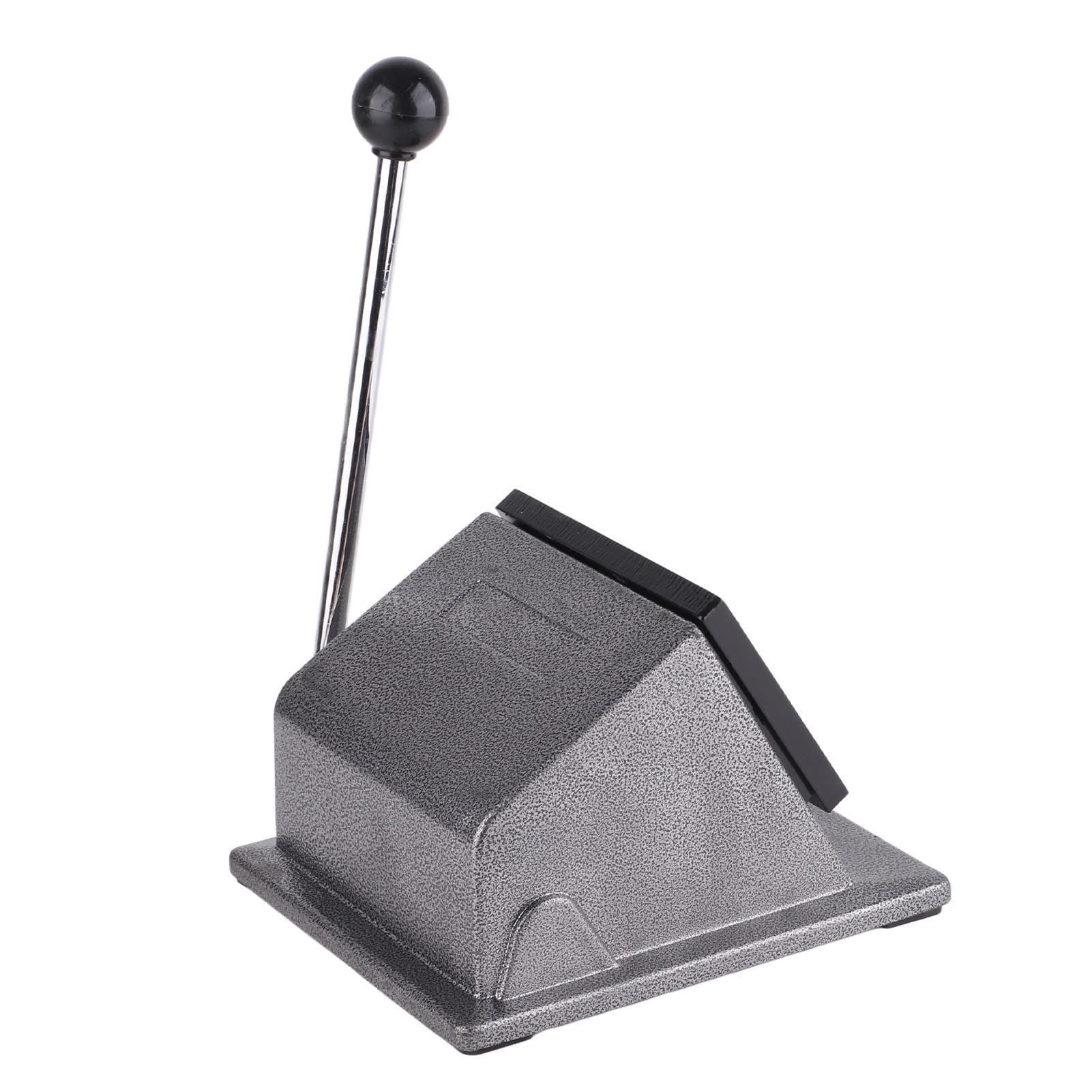 GOWENIC Taglierina per Badge a Braccio Lungo 58 Mm |Punzone in Acciaio Inossidabile da 2,3 Pollici per Carte di Carta in PVC in Pelle (Umiltà)