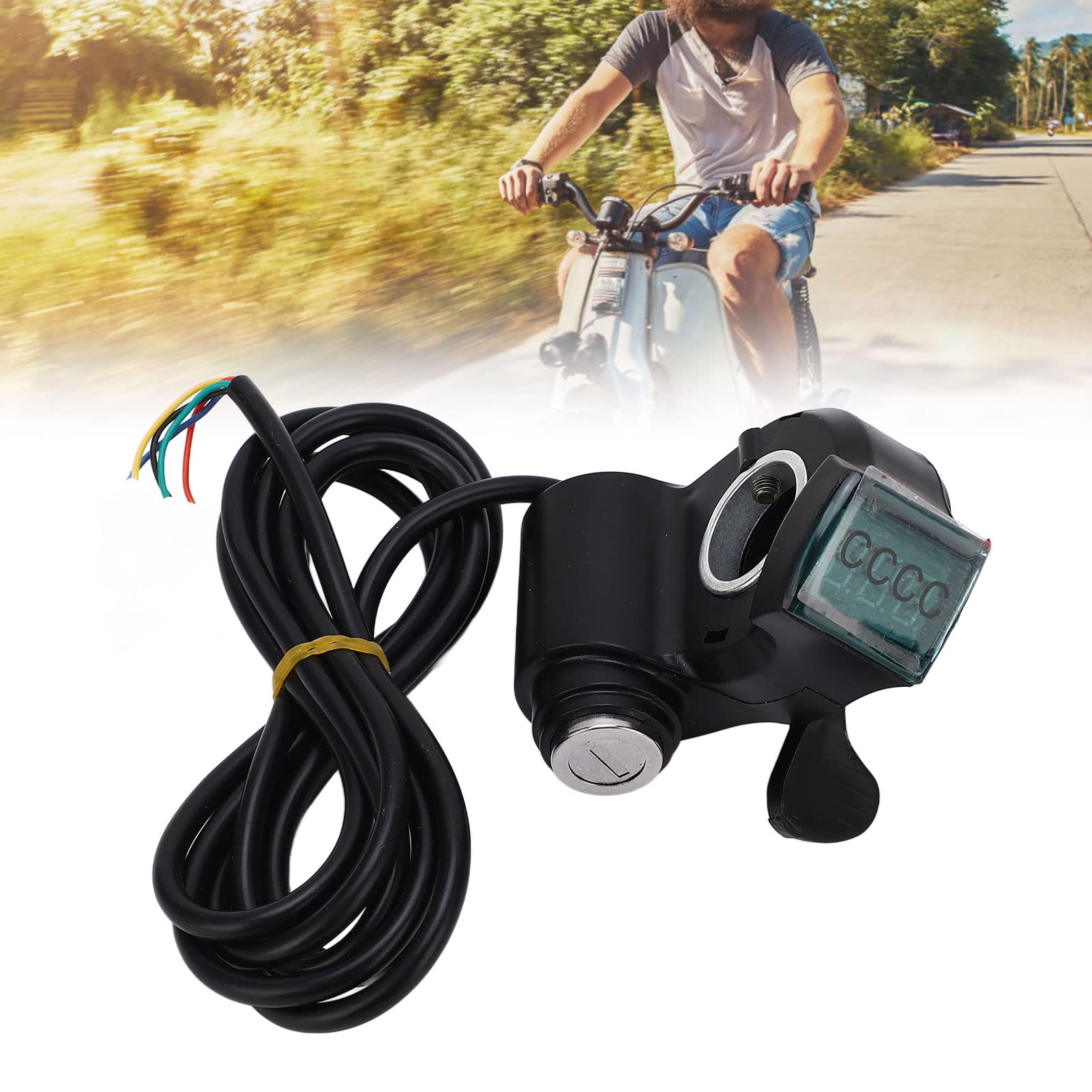 Alomejor 24V 1000W Motor Bürsten Regler Daumen Drossel Klappens Atz Elektro Fahrrad Roller Zubehör