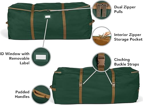 Miniatura 3 de Covermates Keepsakes - Bolsa de almacenamiento de protección superior para árbol de hasta 9 a 11 pies almacenamiento navideño