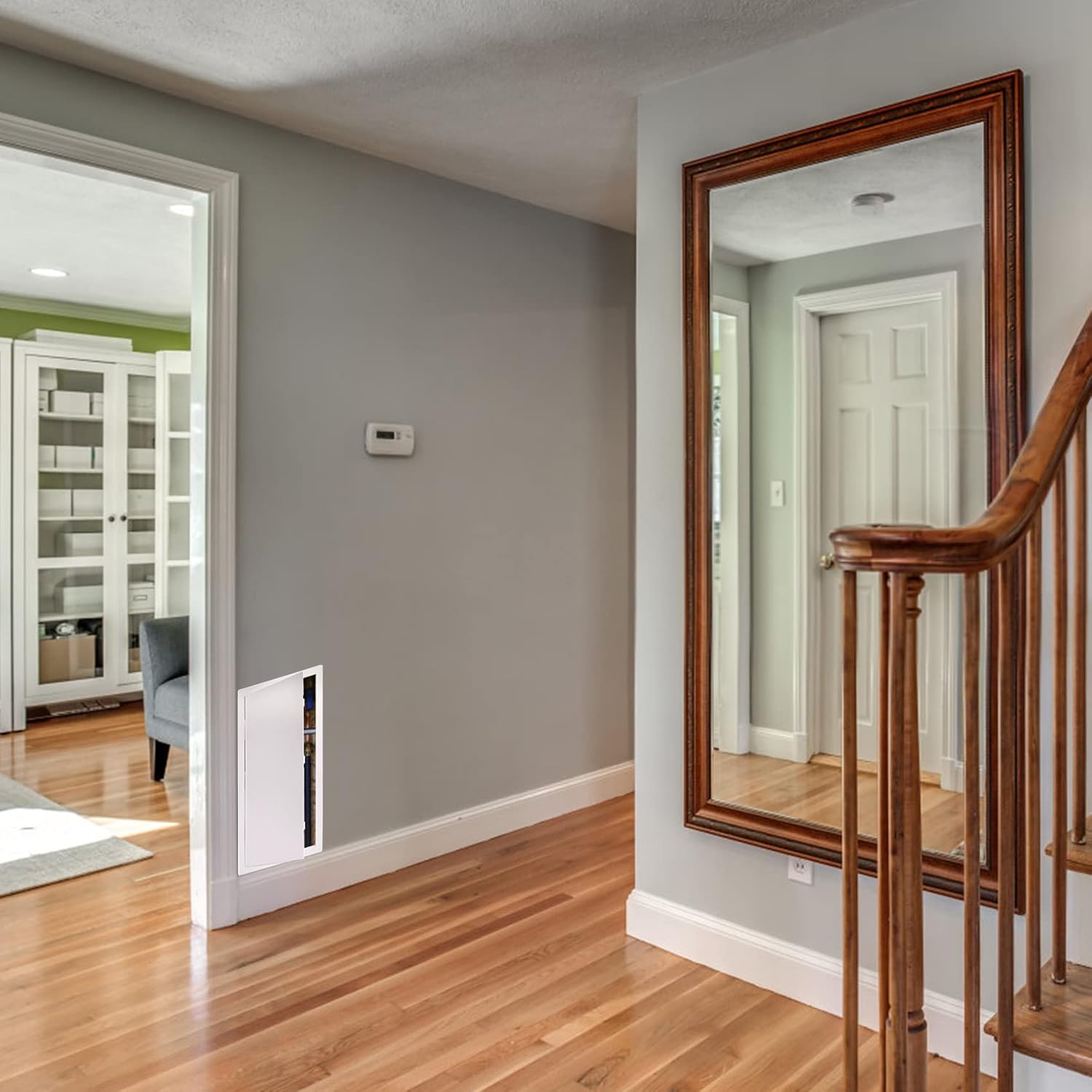 suteck plumbing access panel for drywall ceiling 14 x 29 inch reinforced plastic wall access doors removable hinged white