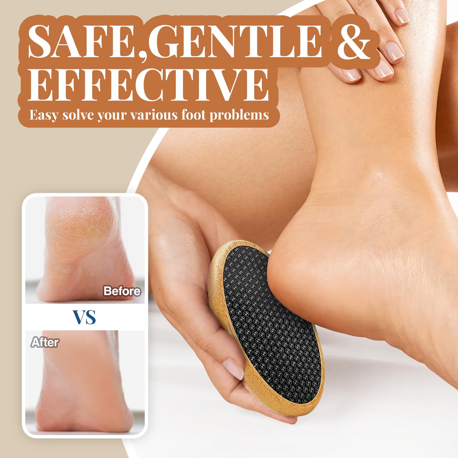 Lima de pies YISCOKO para spa de pies, removedor de piel dura de pies, raspador de pies, removedor de callos para pies, removedor de piel dura de pies, exfoliante de pies.