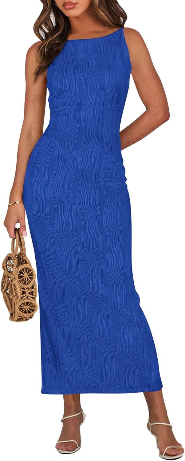 PRETTYGARDEN Womens Maxi Dress 2025 Spring Long Wedding Guest Dresses Resort Wear Vacation Casual Bodycon Summer Sun Dresses