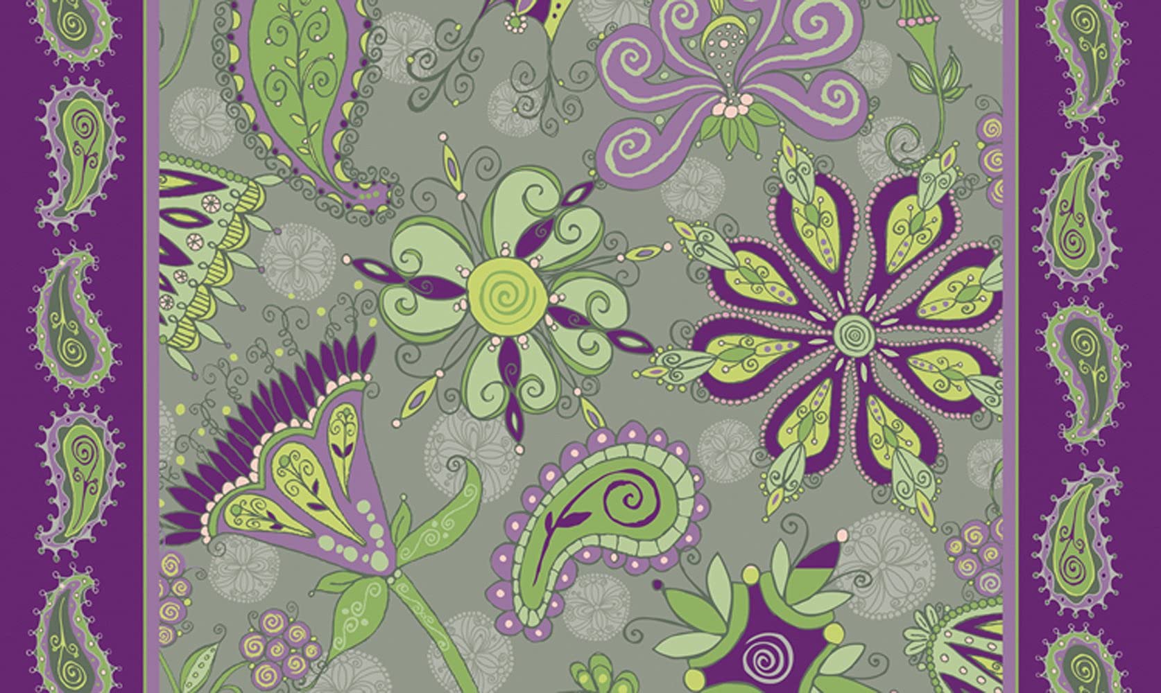 Home Garden Decor Passion Flower Floral Door Mat 36X24 Inch Purple Outdoor Doormat for Entryway Indoor Entrance — image 1