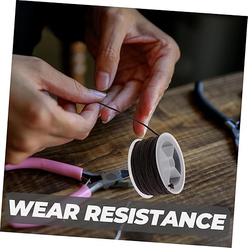 Miniatura 8 de COHEALI 1 rollo de pulsera de cuerda trenzada para persianas, cuerda trenzada para hacer joyas, cuerda de cadena de mano, cuentas de joyería de mano