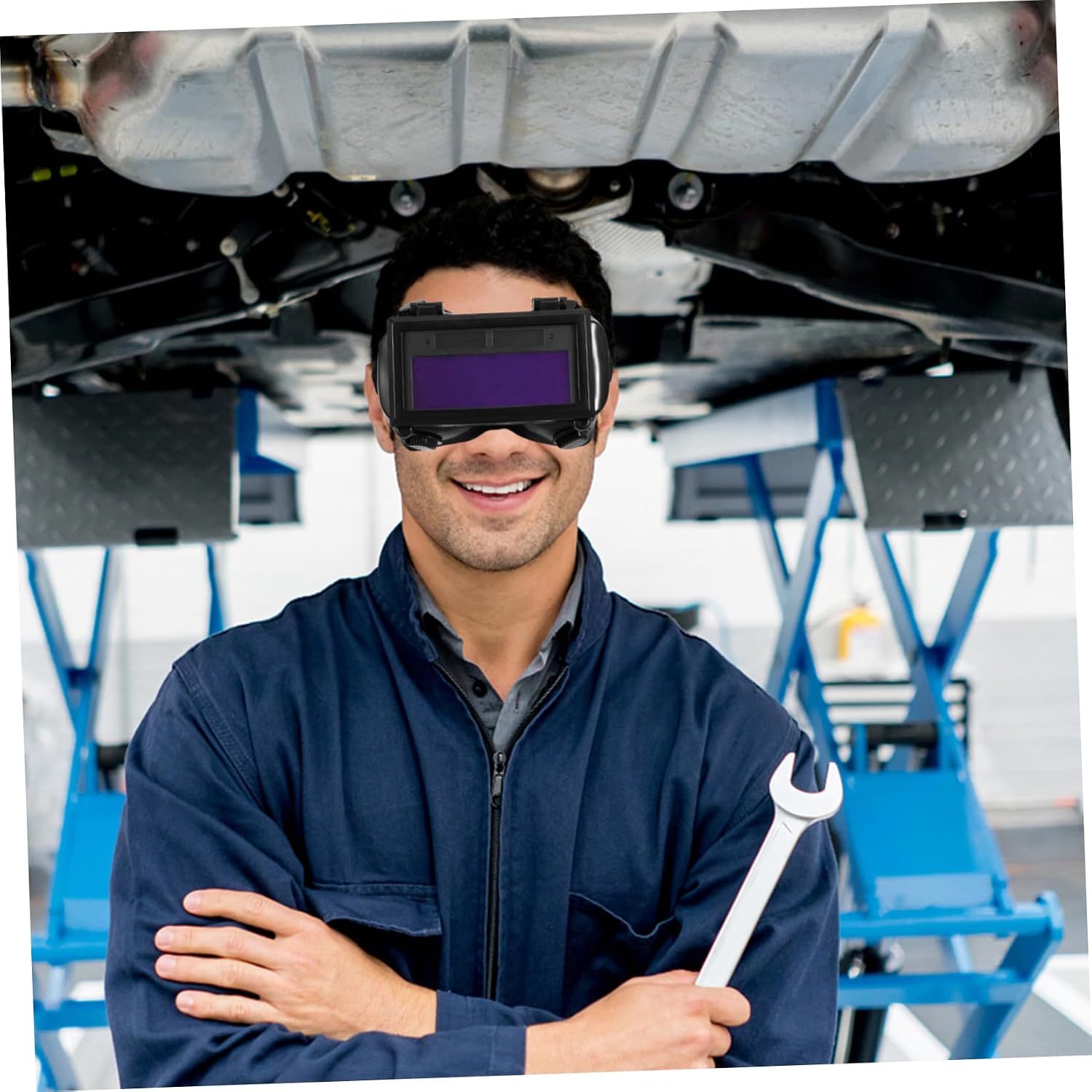 Hemobllo Welding Mask Safe Protective Glasses Anti-scratch Welding Goggles Glasses for Welding Industrial Welding