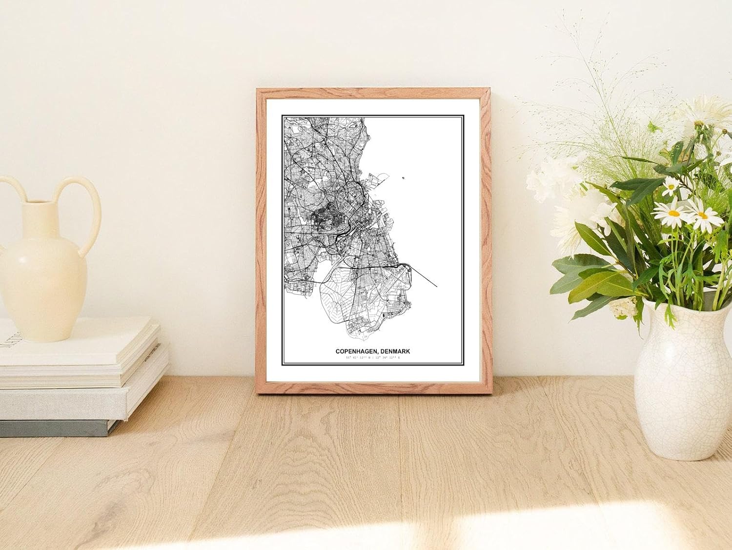 Susie Arts 8X10 Unframed Copenhagen Denmark Wall Art Map Metropolitan City Road View Abstract Street Print Poster Decor Home Office sdm095 image 4