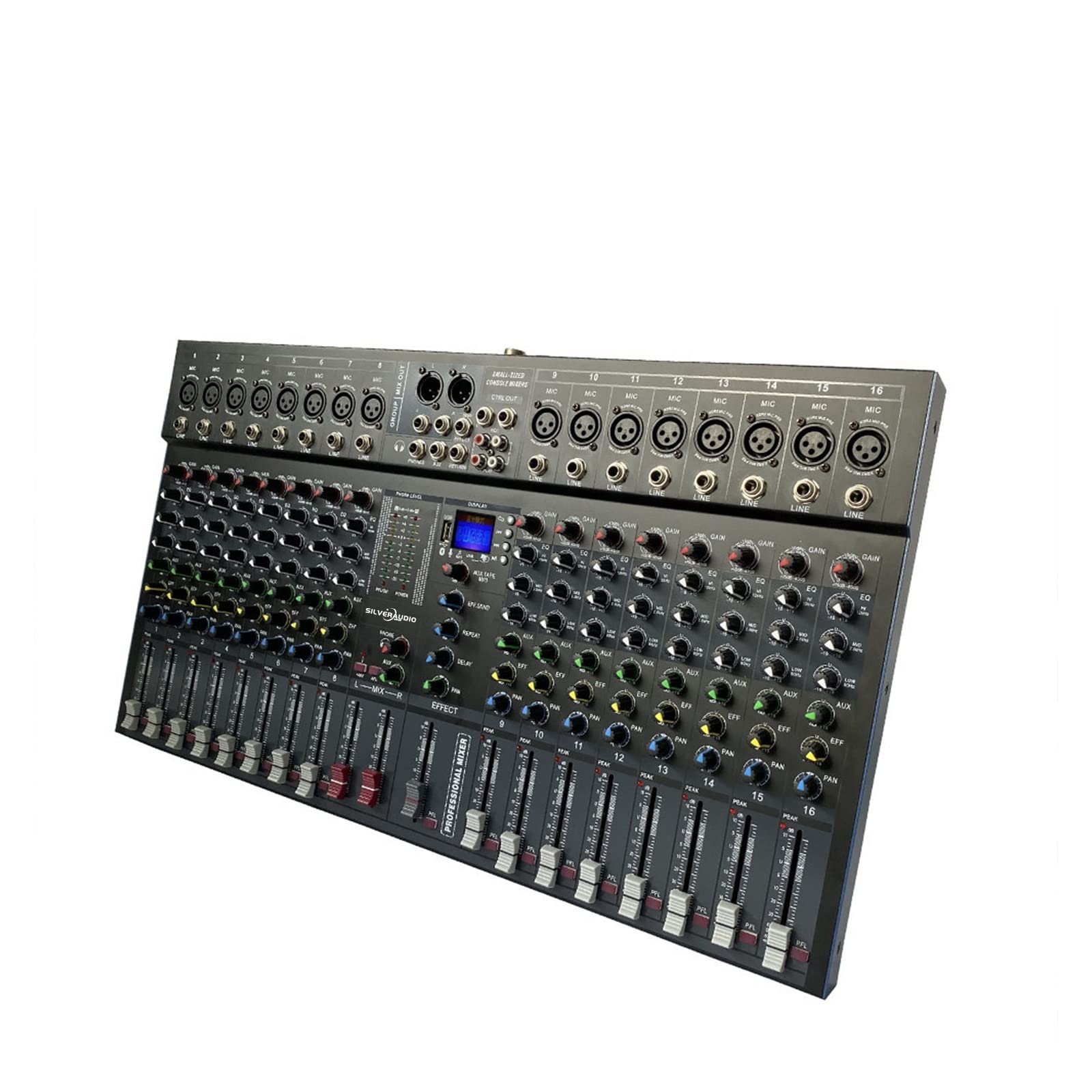 Mixer audio, Mixer professionale a 16 canali a uscita singola BT con effetto riverbero può essere utilizzato for spettacoli di canto
