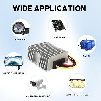 10A 240W DC Step Up Converter 12V to 24V DC Voltage Regulator, Power Adapter Voltage Booster IP68 Waterproof, Power Supply Module Boost Transformer for Car Truck Vehicle Boat