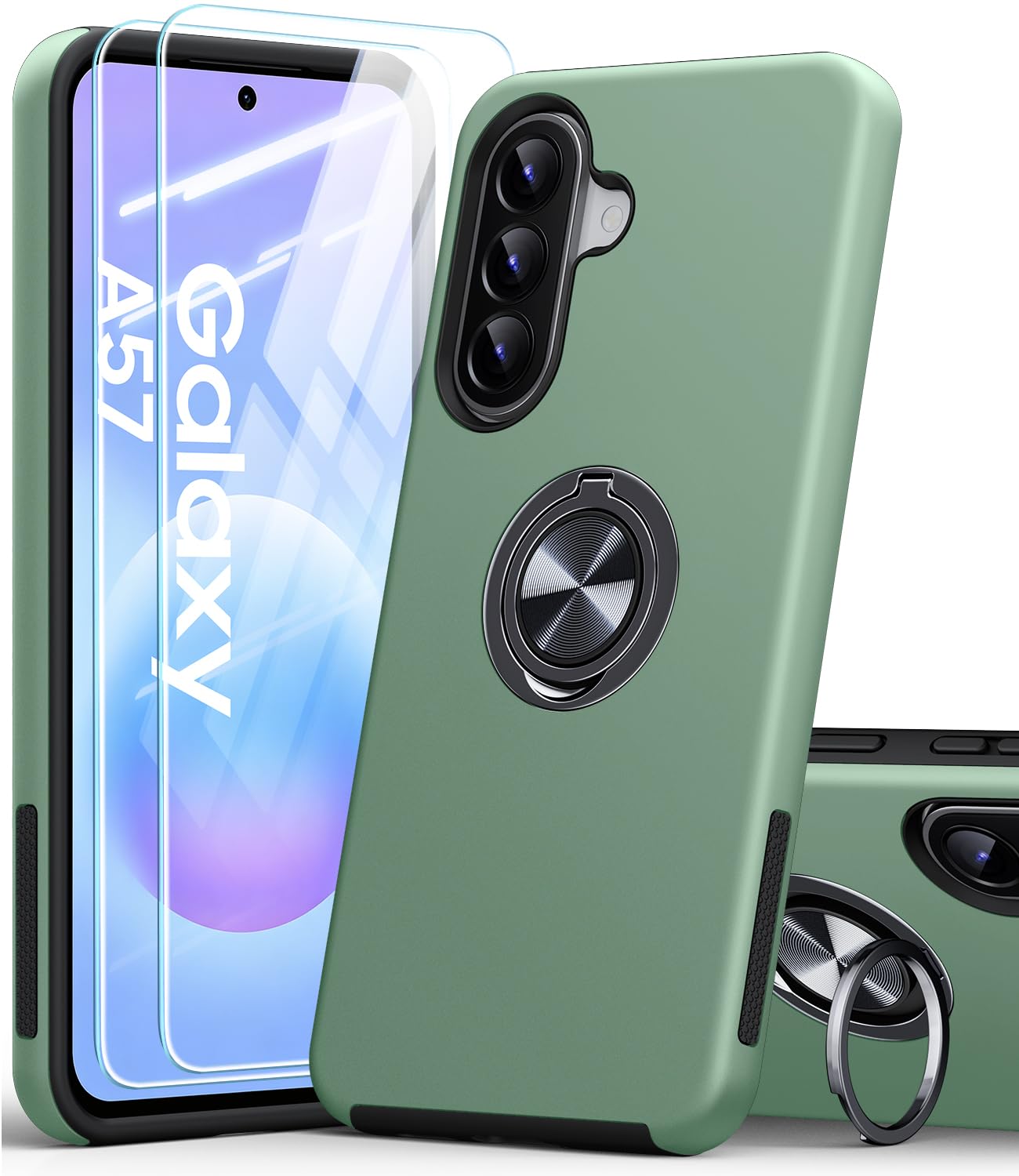 AOUIA für Samsung Galaxy Series Hülle mit 2 Stück Schutzfolie