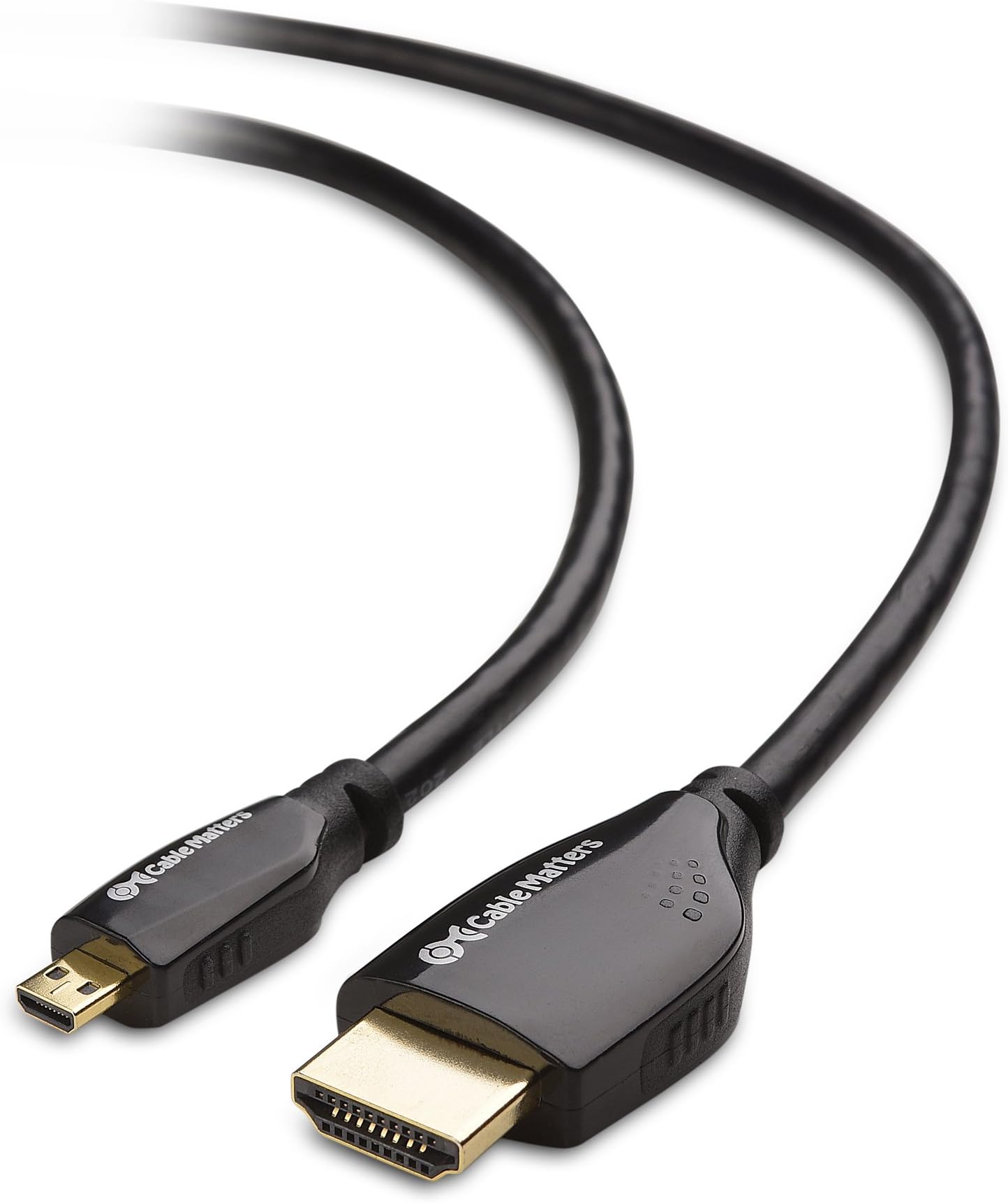High-Speed 4K Micro HDMI to HDMI Cable - 15ft, Ideal for Tablet, Notebook, Camera, Raspberry Pi 4 and Raspberry Pi 5