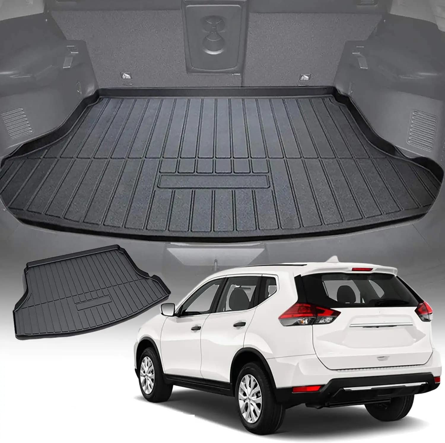 Photo 1 of CARORMOKE Cargo Liner Trunk Mat Black 2019 2020 Compatible with 2014-2018 Nissan Rogue