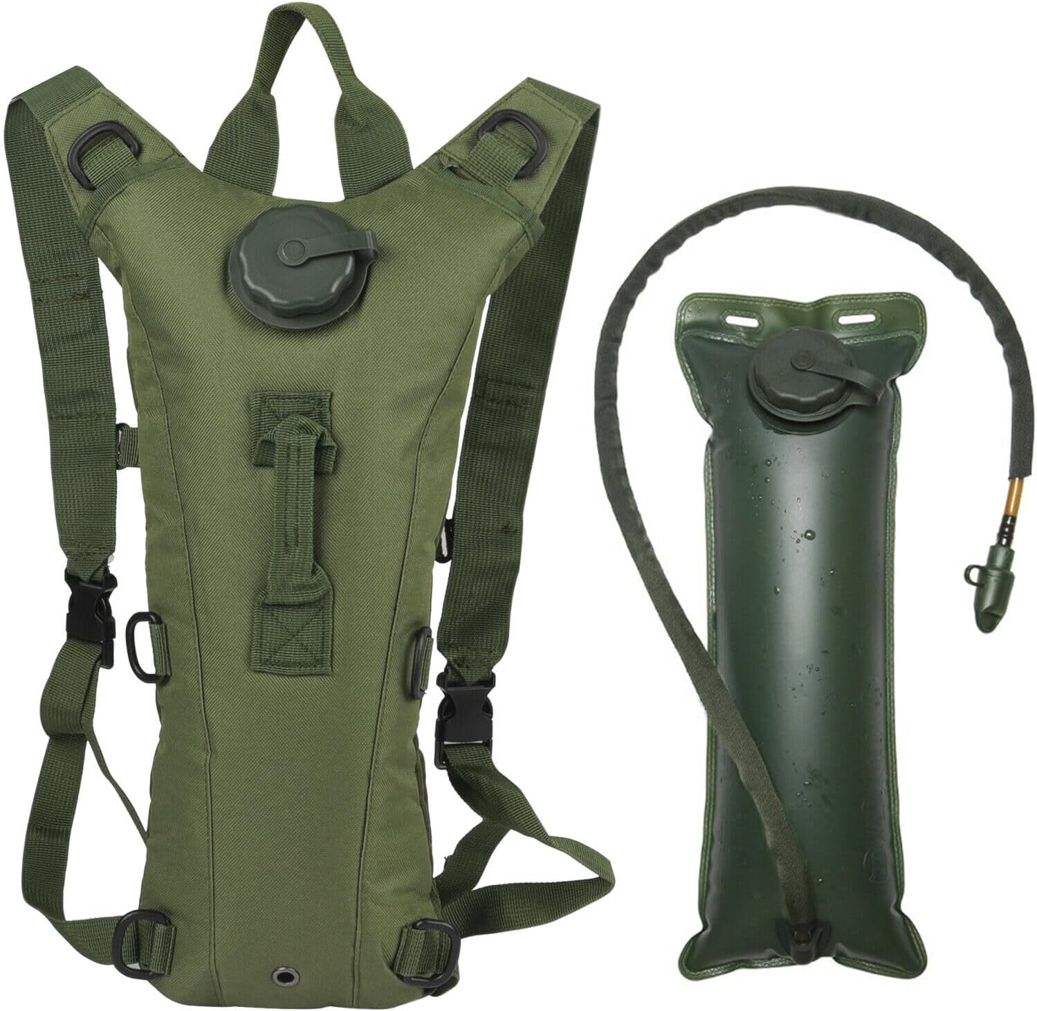 2-Pack 3L Water Bladder Hydration Backpack For Hiking, Camping, Cycling - Adjustable, Durable