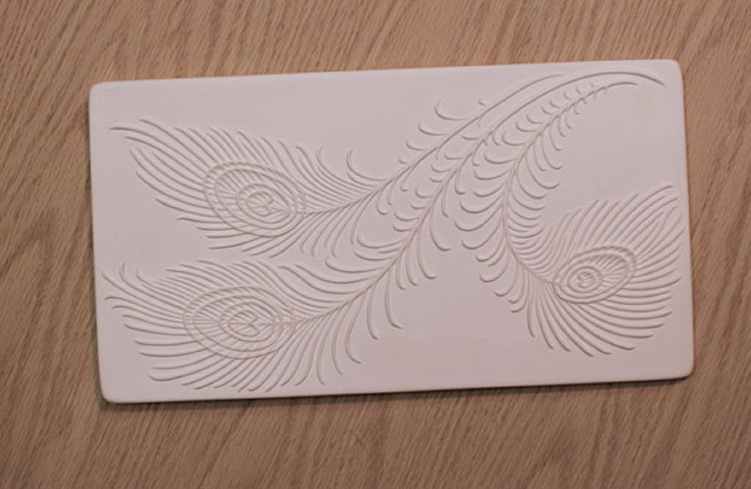 Peacock Feathers Texture Tile Mold for Glass Slumping