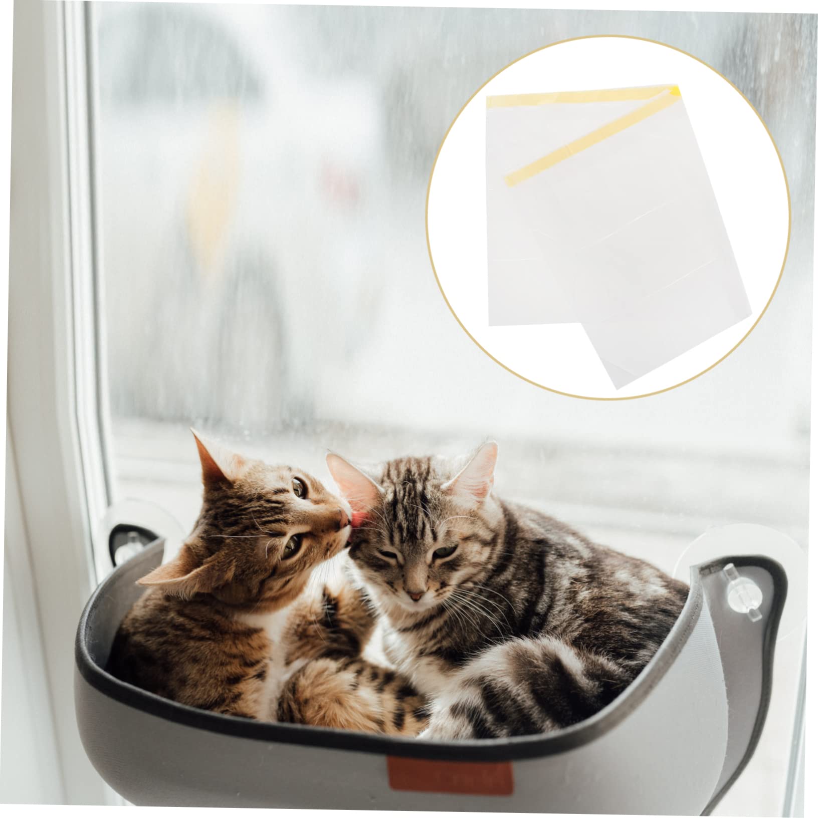 COSMEVIVI Cat Litter Box Waste Bags 7 Pack Drawstring Litter Bags Leakproof for Cat Easy to