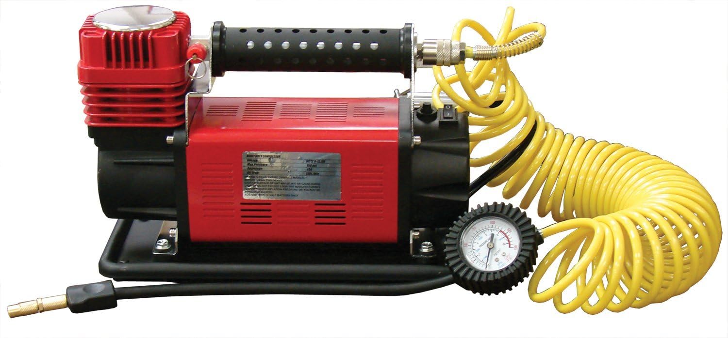 SuperFlow MV-9012 Volt Air Compressor, Portable Heavy Duty Air Pump 12v Air Compressor, Tire Inflator 150 PSI, by for Off Road Vehicles, Trucks, RVs, Bikes and Cars