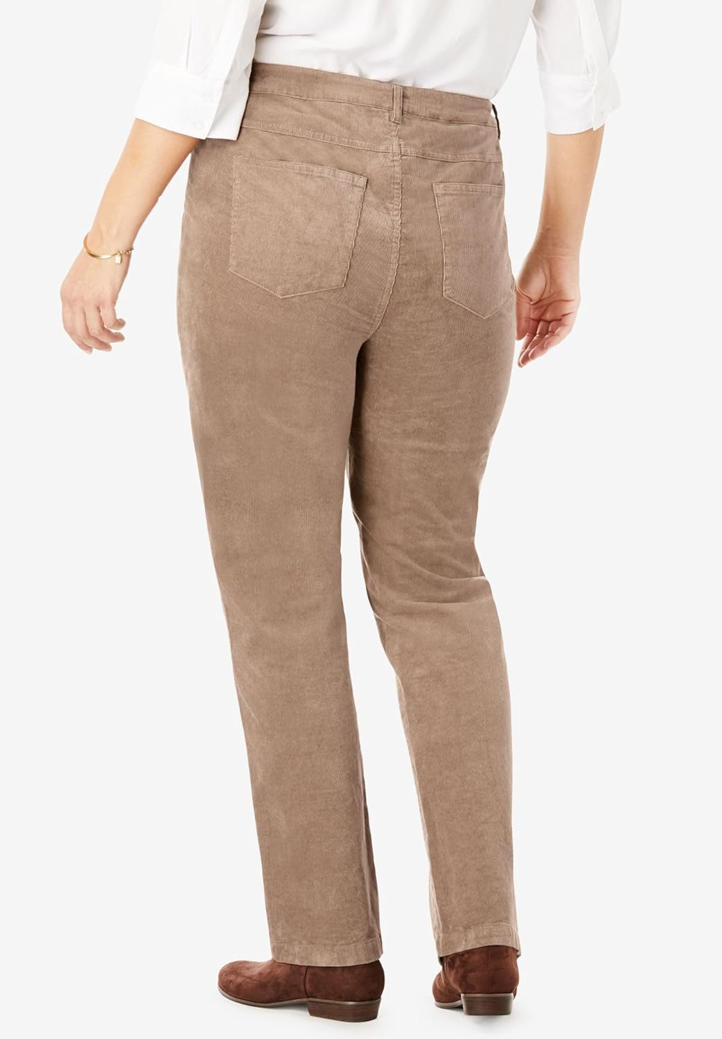 Woman Within Plus Size Corduroy Straight Leg Jeans