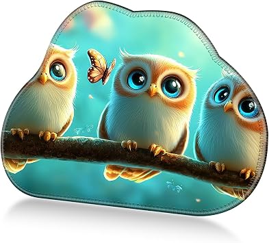 11.8" x 9.45" Cloud Mouse Pad, Rubber Gaming Desk Mat, Blue Baby Eagle