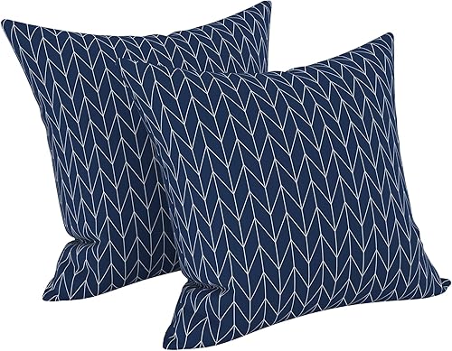 Miniatura 171 de LVTXIII - Juego de fundas para cojines de sofá, patio o sillón de exteriores, cuadradas y decorativas, 2 unidades de 16" x 16", sin relleno