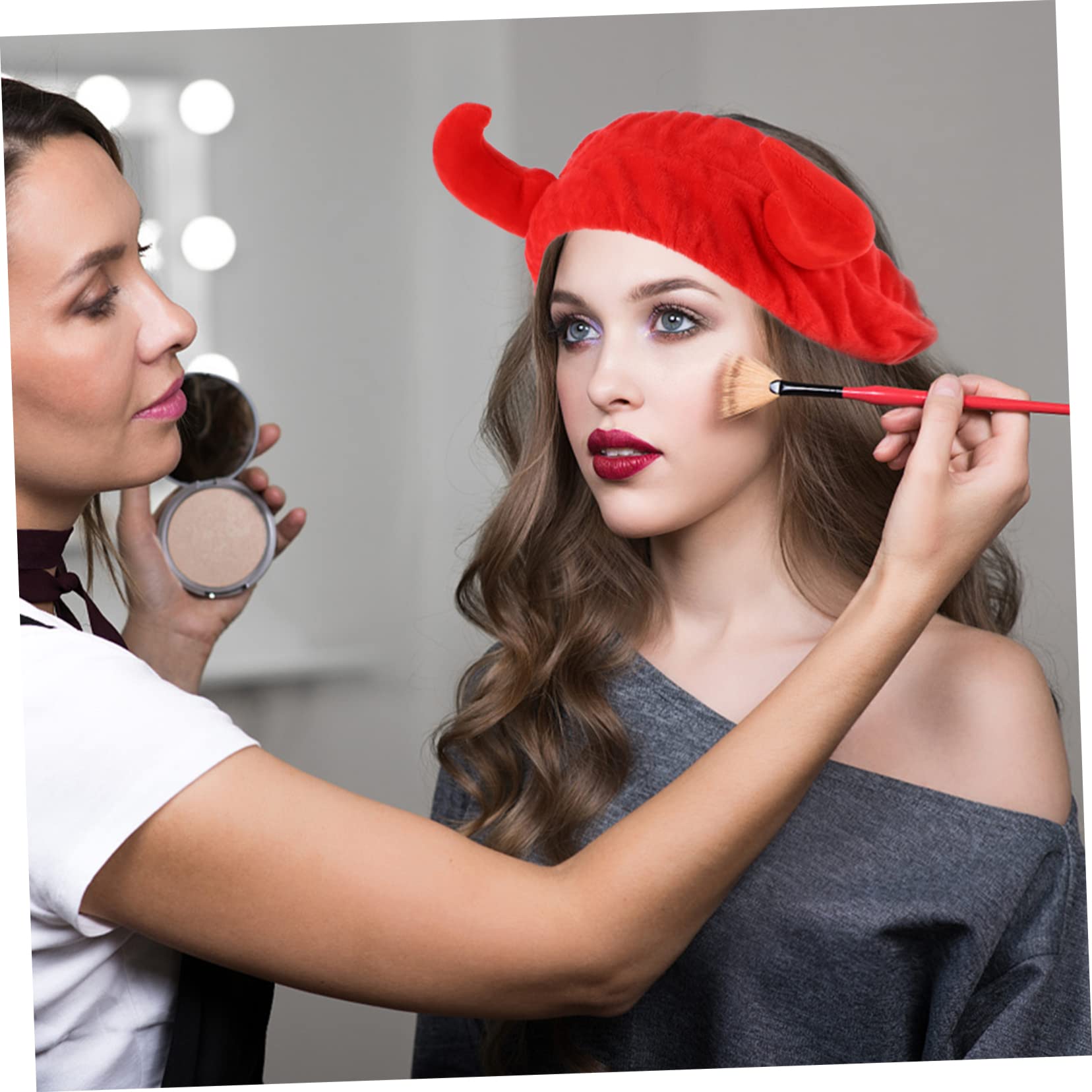 Hemobllo 2 pezzi Fasce per con Design per Make Up e Skincare Leggere e Elastiche Assorbono e per Lavaggio e Confezione e