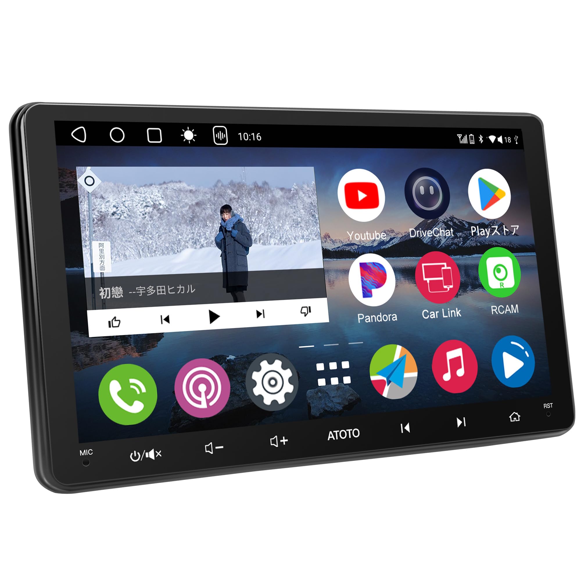 Amazon.co.jp: [4G LTE] ATOTOZONE A6PL 9インチ 2DIN Androidカーナビ 