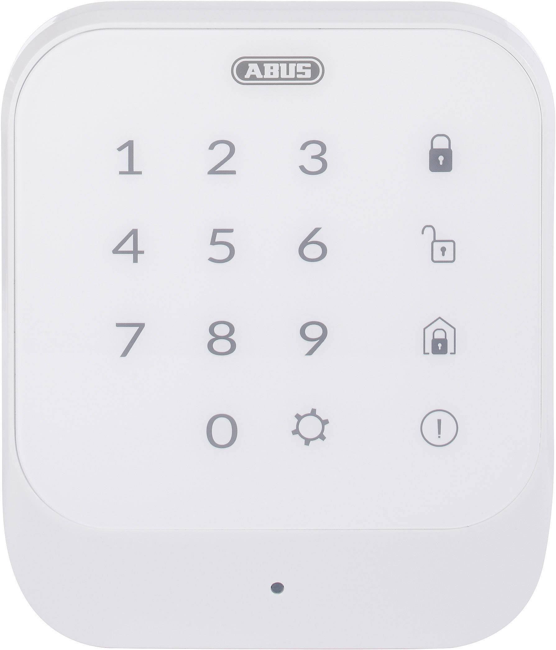 ABUS Funk-Tastatur Smartvest zur De- und Aktivierung der Funk-Alarmanlage, mit Code oder RFID Chip, beleuchtetem Touchpad, weiß