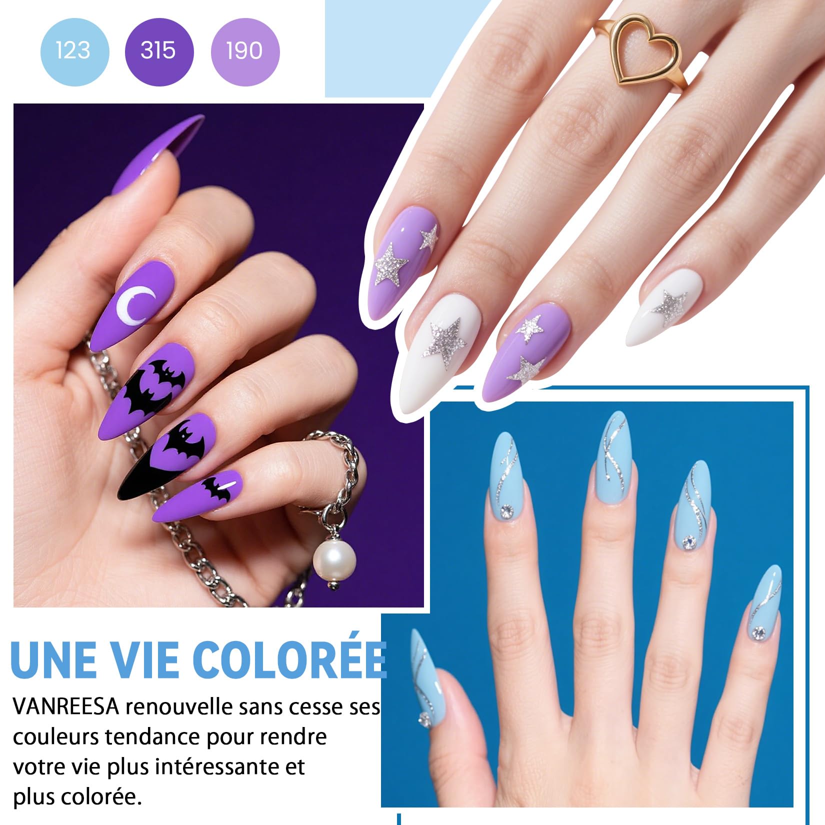 VANREESA Kit Vernis Semi Permanent, 35 Couleurs Vernis Gel UV Semi Permanent avec Lampe UV, Ponceuse Électrique pour Ongles, Base Top Coat Manucure Outils Accessoires, Cadeau pour Débutants