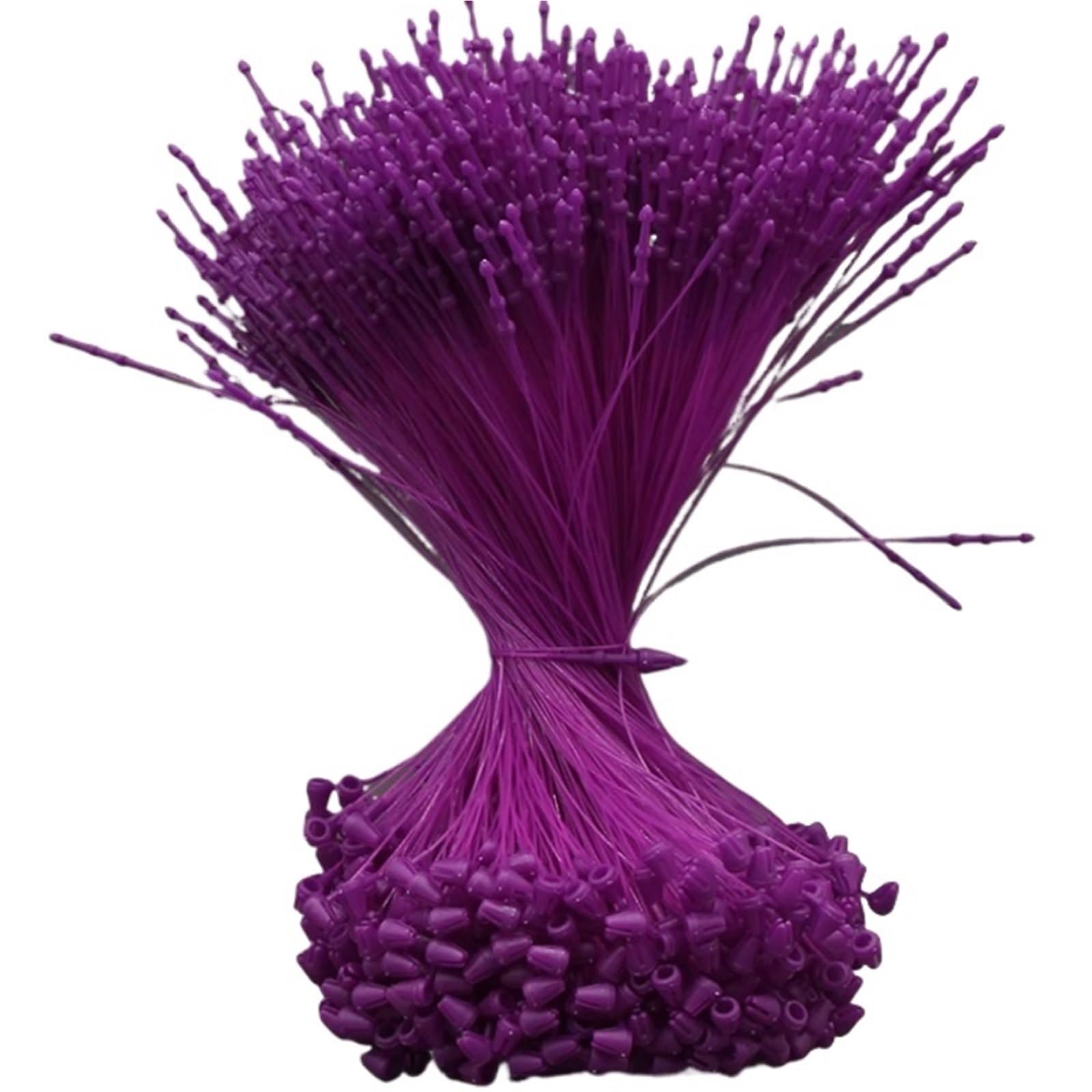 2000 chiusure a scatto in plastica colorata per pistole di sicurezza, per la composizione dei prezzi, 125 mm, colore: viola