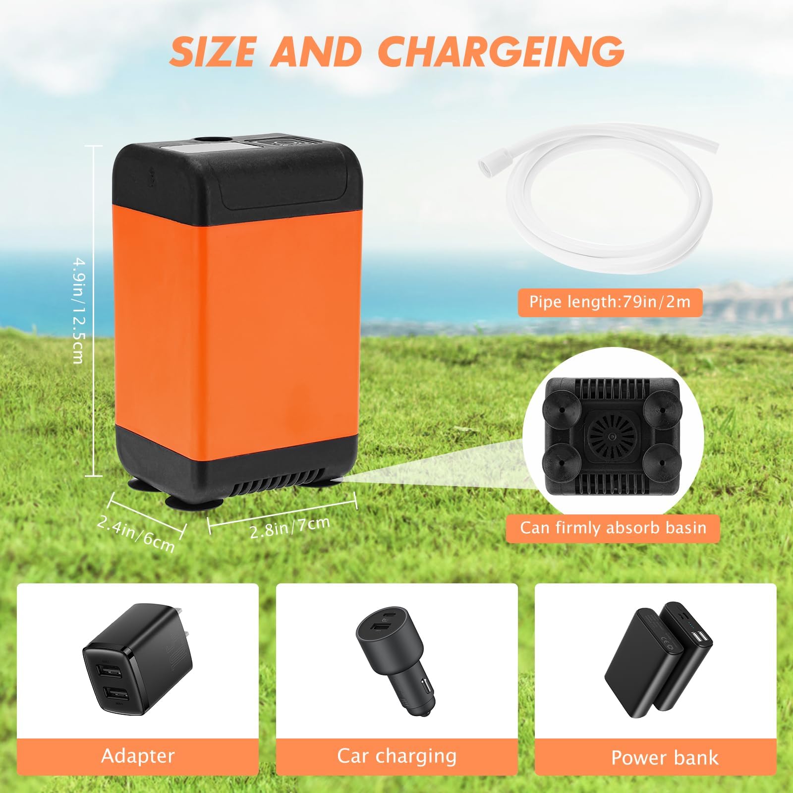 PORFOYO Campingdusche 12V - Tragbare Dusche Mit Pumpe Für Outdoor-Abenteuer