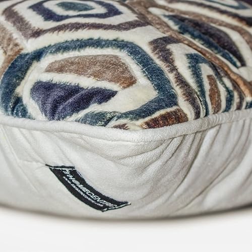 Miniatura 39 de The HomeCentric Funda de almohada, fundas marrones, fundas de almohada geométricas japonesas ópticas, fundas de almohada de 24 x 24 pulgadas, fundas