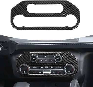 RAZPOY Air Conditioning Switch Panel Cover for Bronco Accessories, Center Console A/C Button Trim for 2021-2026 Ford Bronco, Carbon Fiber
