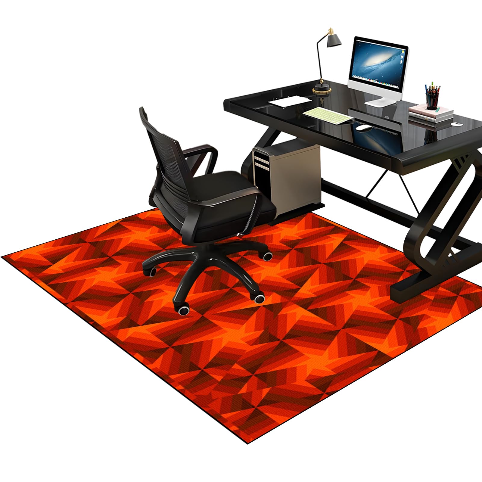 Tappeto Salvapavimento Antiscivolo, Tappetino per Pavimenti Duri da Ufficio, Tappeto per Sedia con Ruote, Protezione per Moquette Multiuso, Tappeto Protettivo Sottosedia per Parquet 110 x 170 cm
