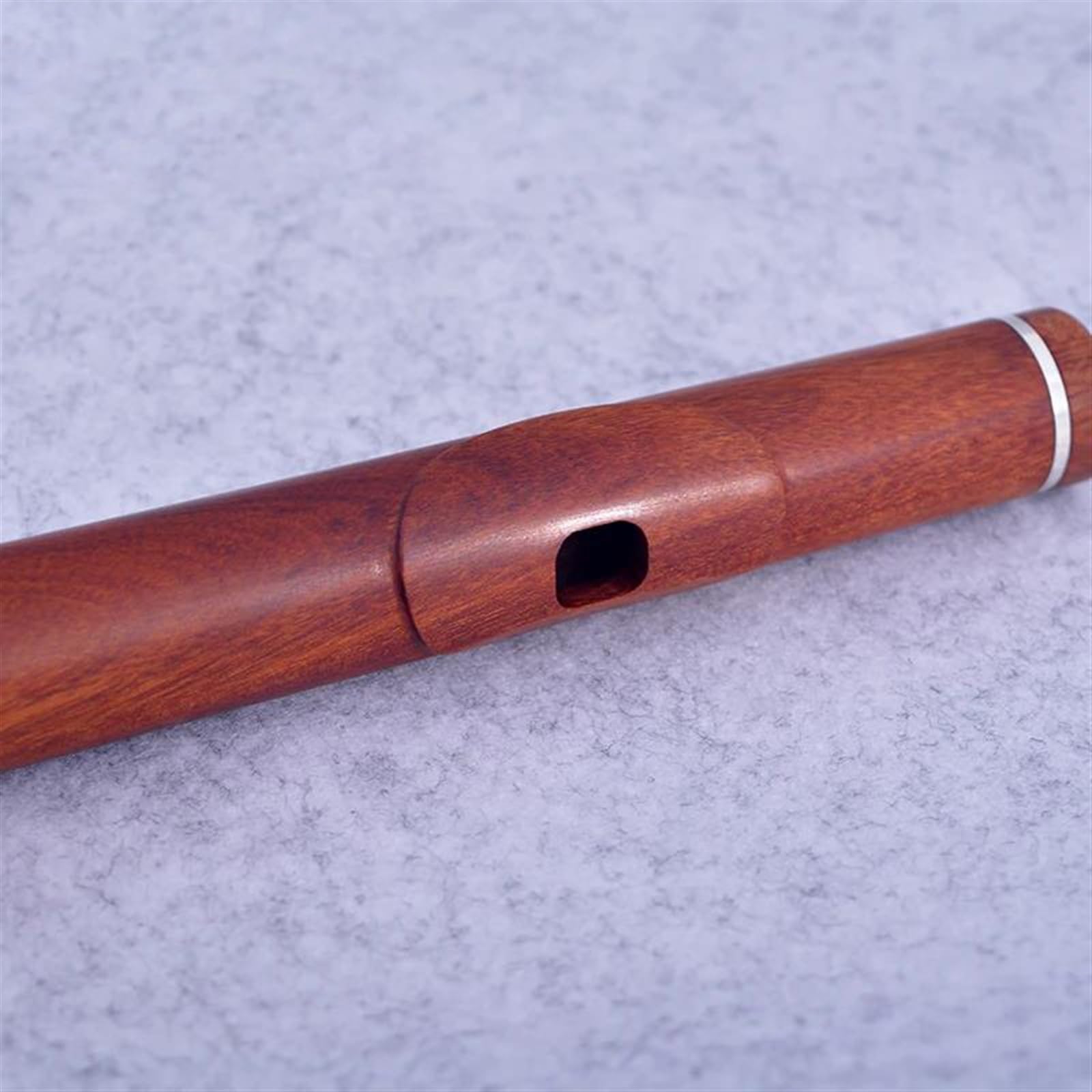 Professionelle Querflöte Professionelle Flöte Redwood-Flöte 17 Offene Löcher Versilberte E-Tonart Palisander-Flöte
