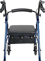 Vista 4 de Probasics Rodillo de aluminio junior con ruedas de 6 pulgadas, capacidad de peso de 250 libras, color azul