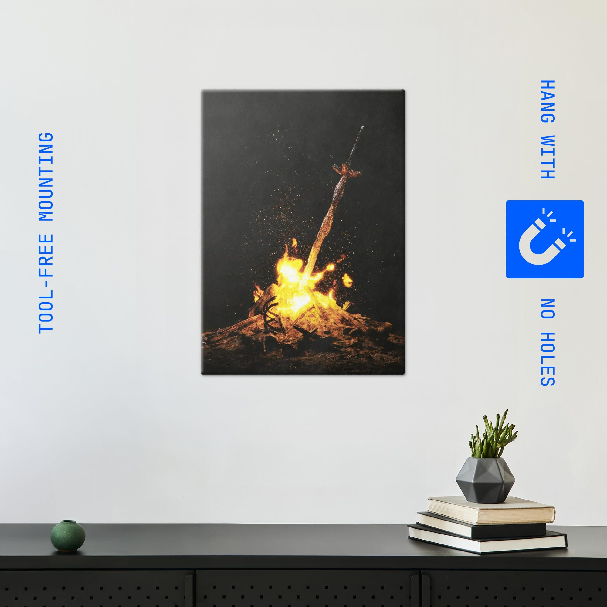 Amazon.com: Displate Metal Poster DARK SOULS Bonfire Wall Art M